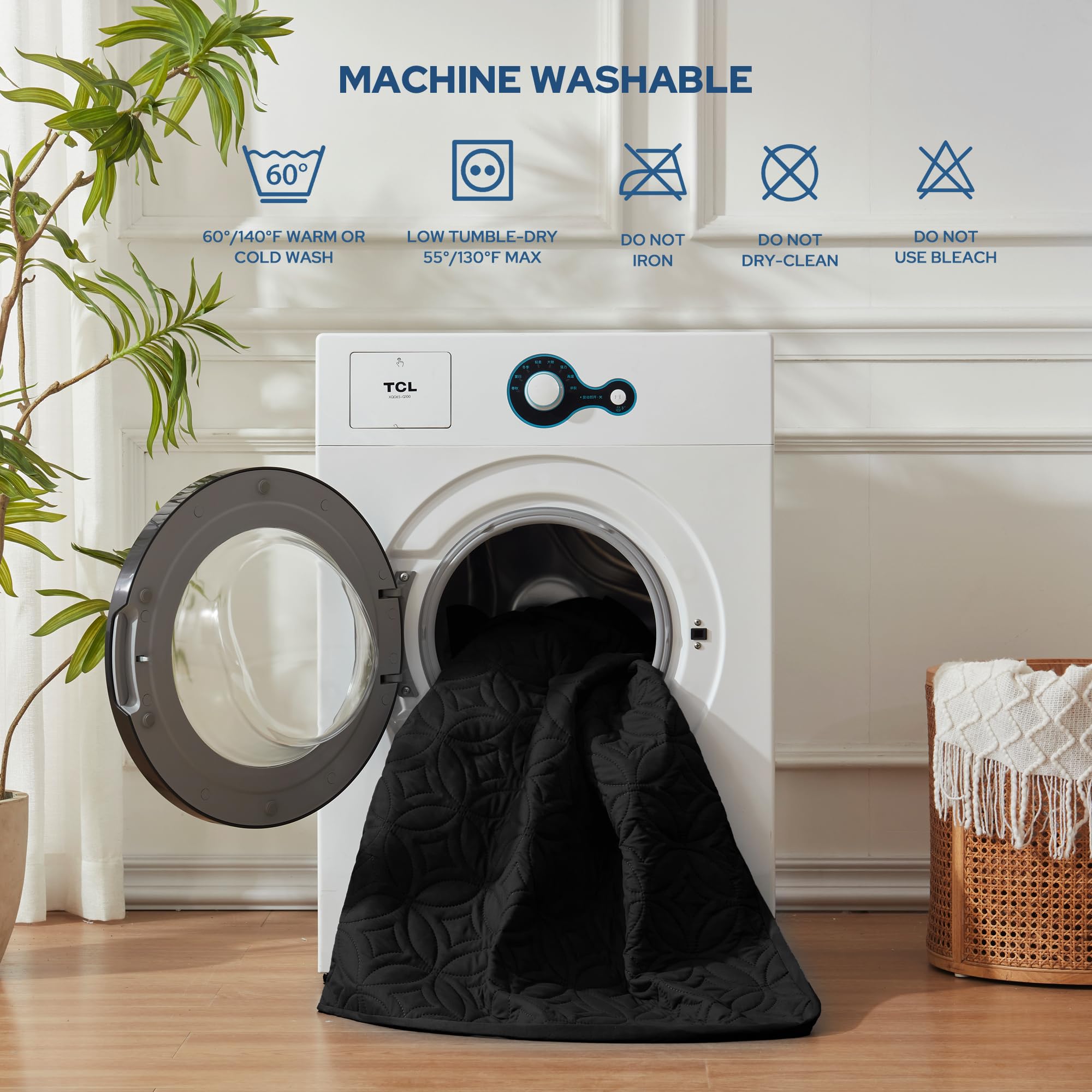 BEDLORE mattress cover is machine washable for easy, everyday use.