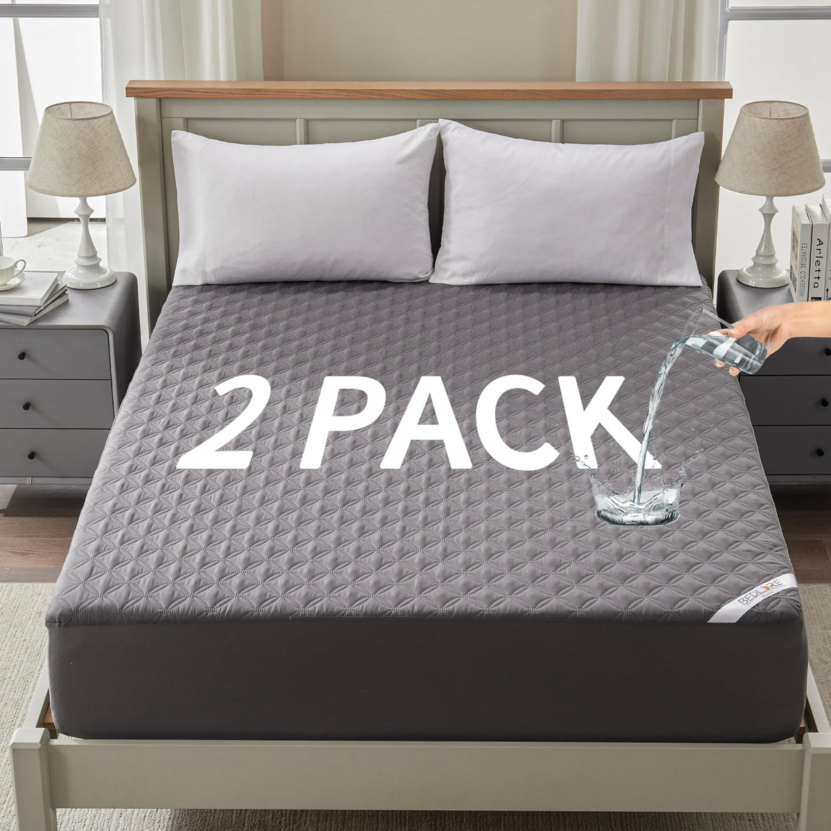BEDLORE twin waterproof mattress protector provides reliable protection without bulk.