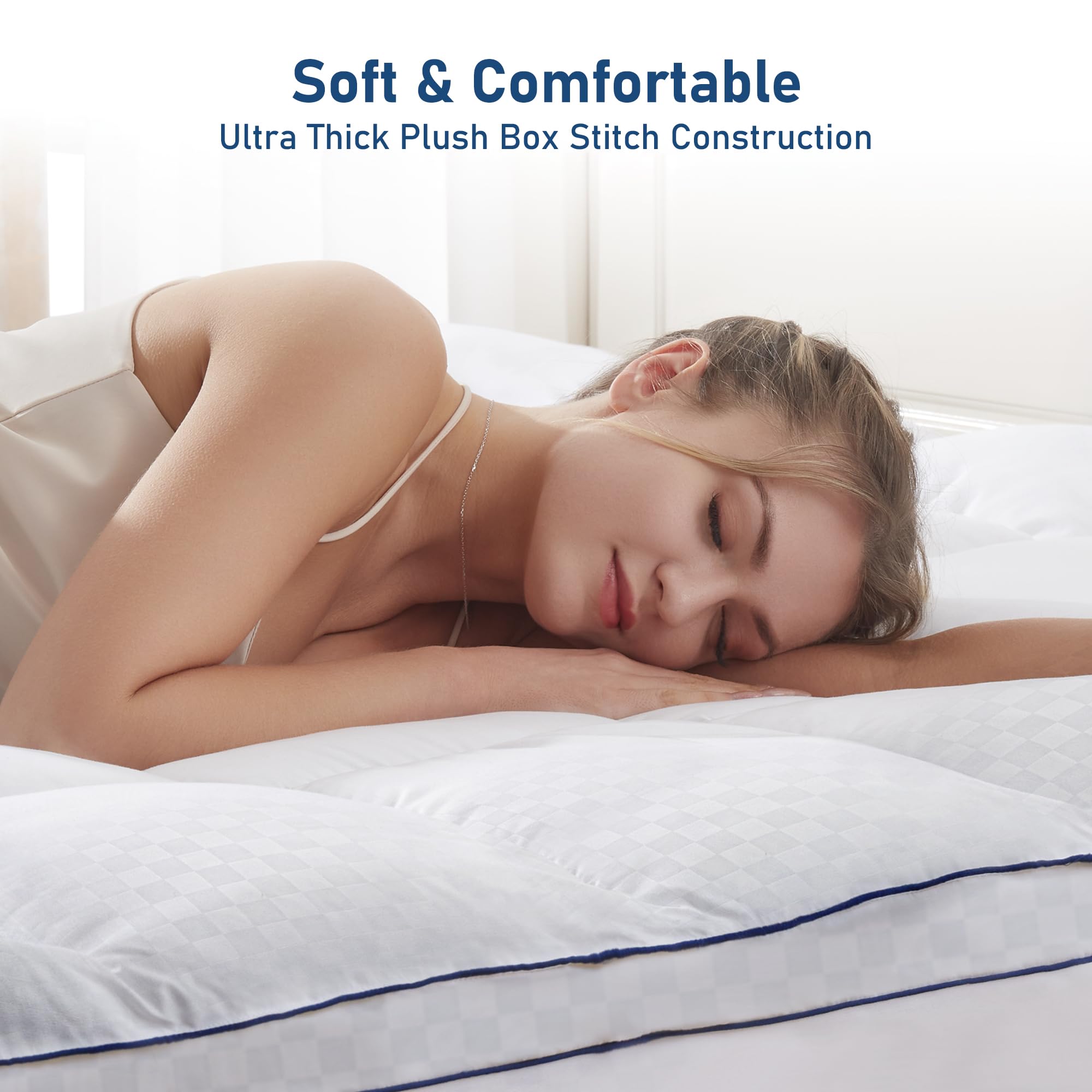 BedLuxury machine-washable topper stays fluffy after washing.