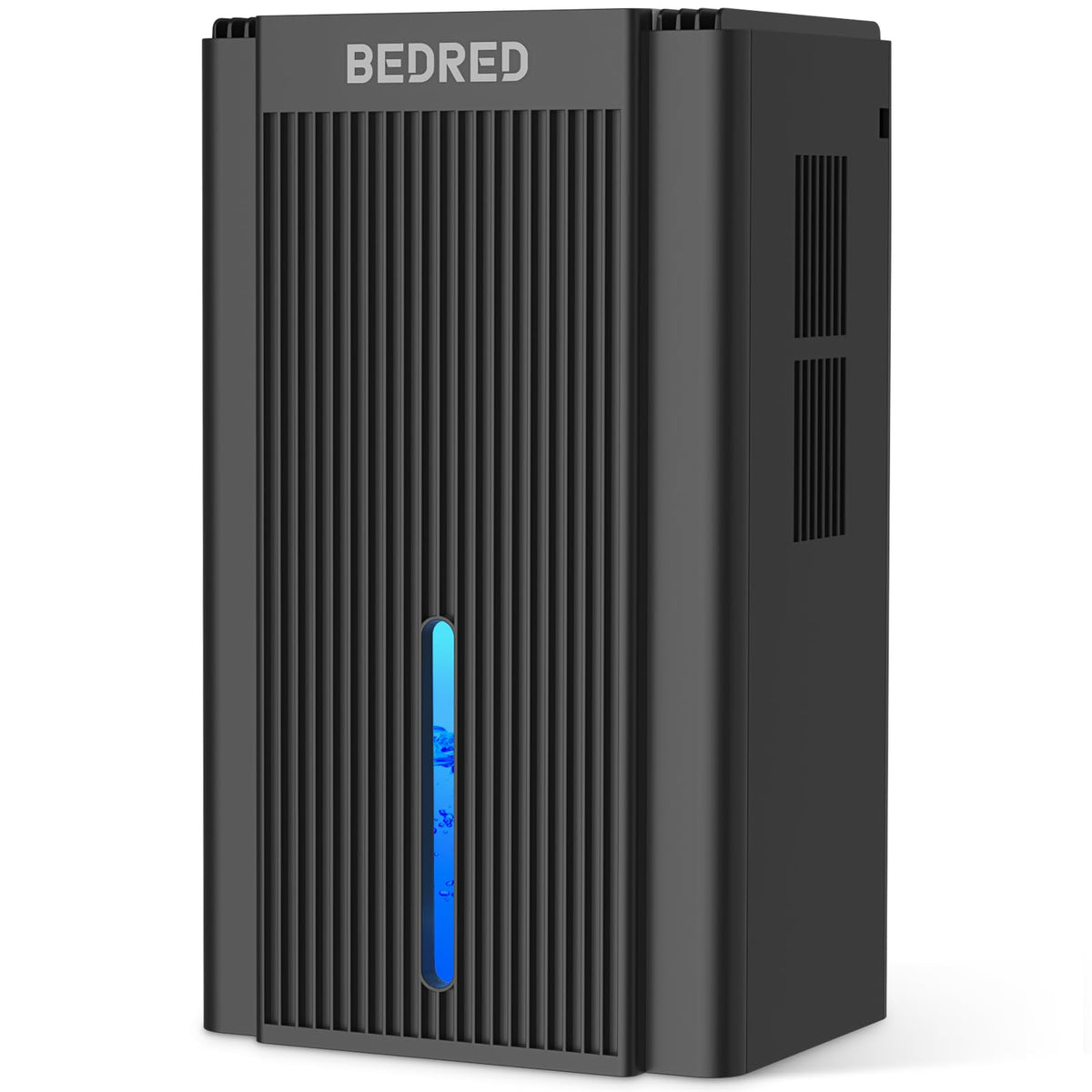 BEDRED 95oz dehumidifier front view, compact design for living spaces.