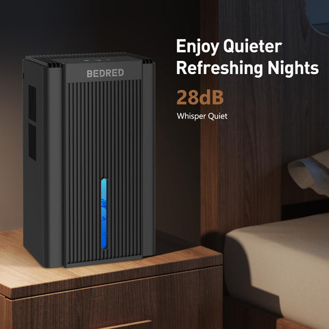 BEDRED dehumidifier ideal for living rooms, reducing humidity and improving comfort.