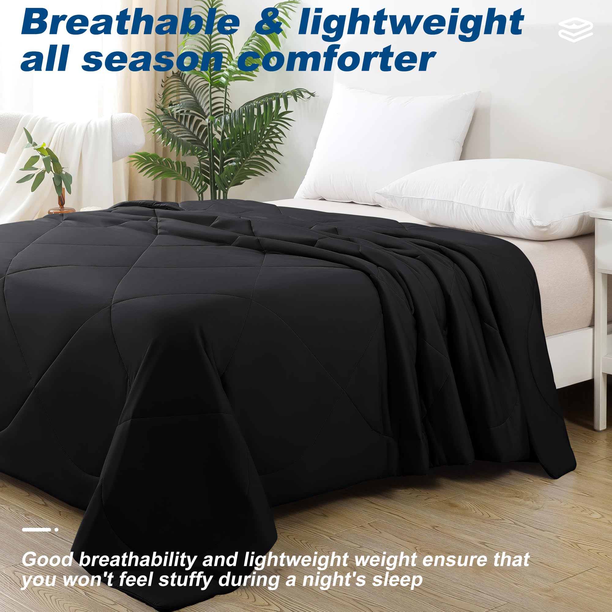 Bedsmile cooling comforter king care instructions for easy cold wash and quick drying.