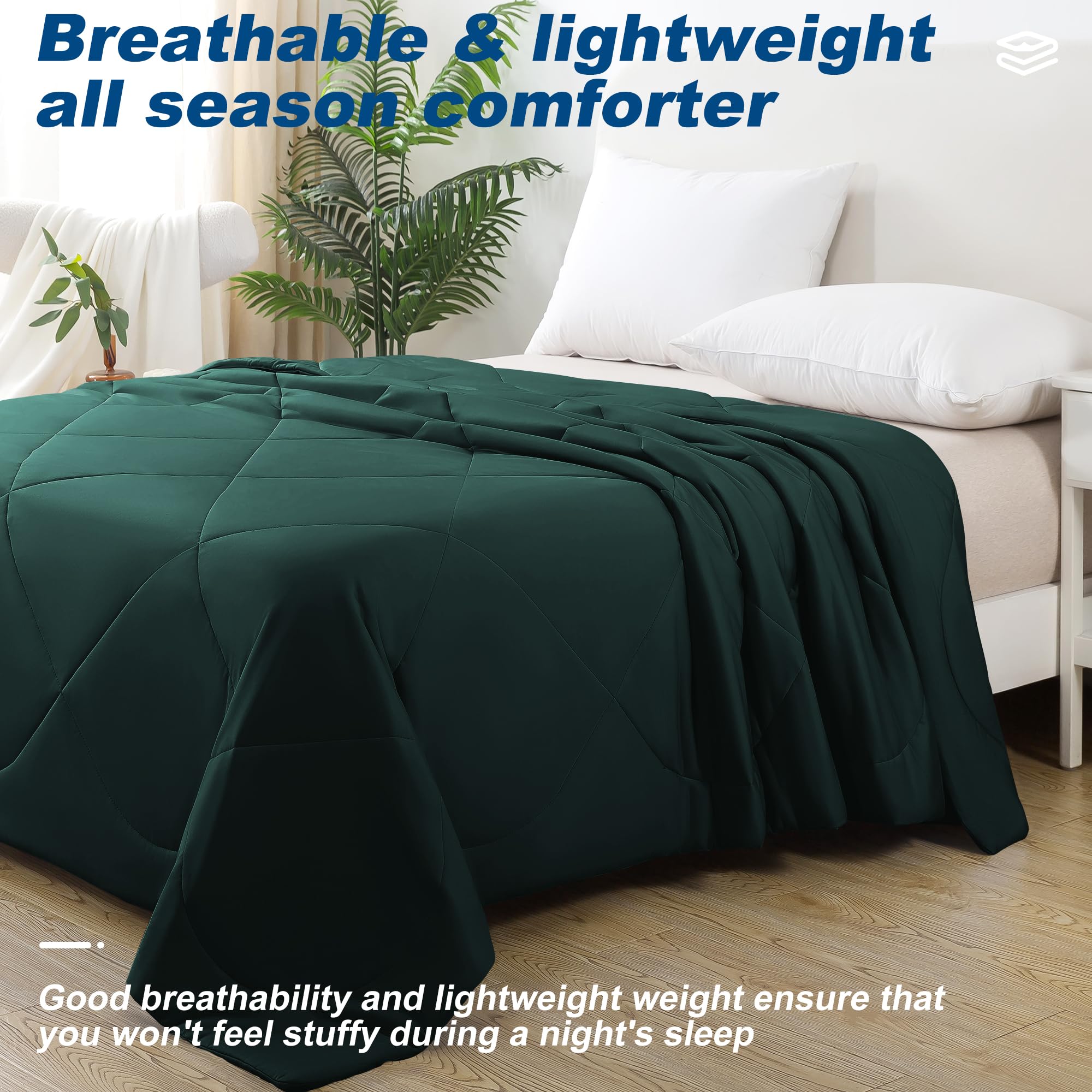 bedsmile cooling comforter queen emerald green care-wash friendly guidelines for cold machine washing