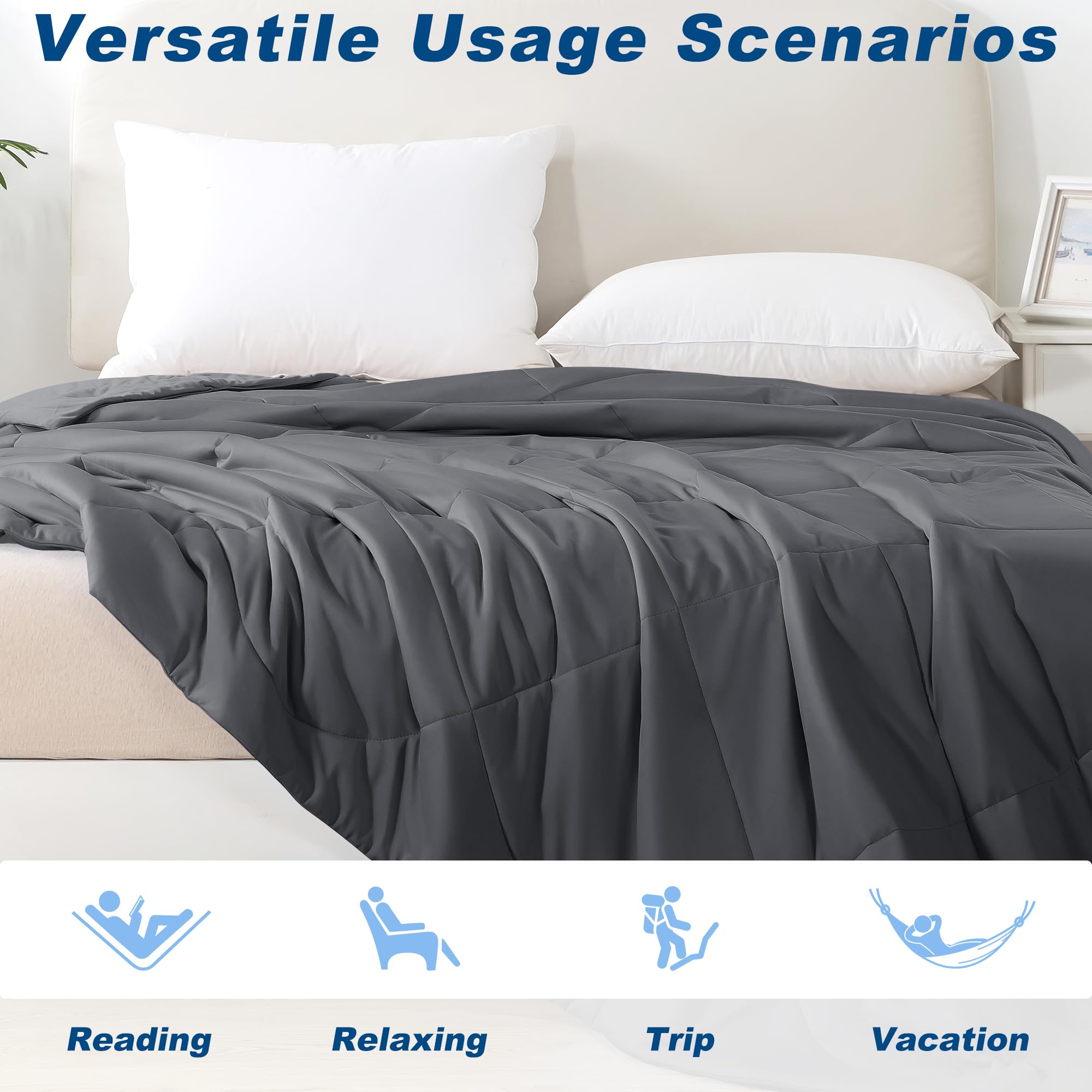 Bedsmile cooling comforter queen packaged image indicates compact storage.