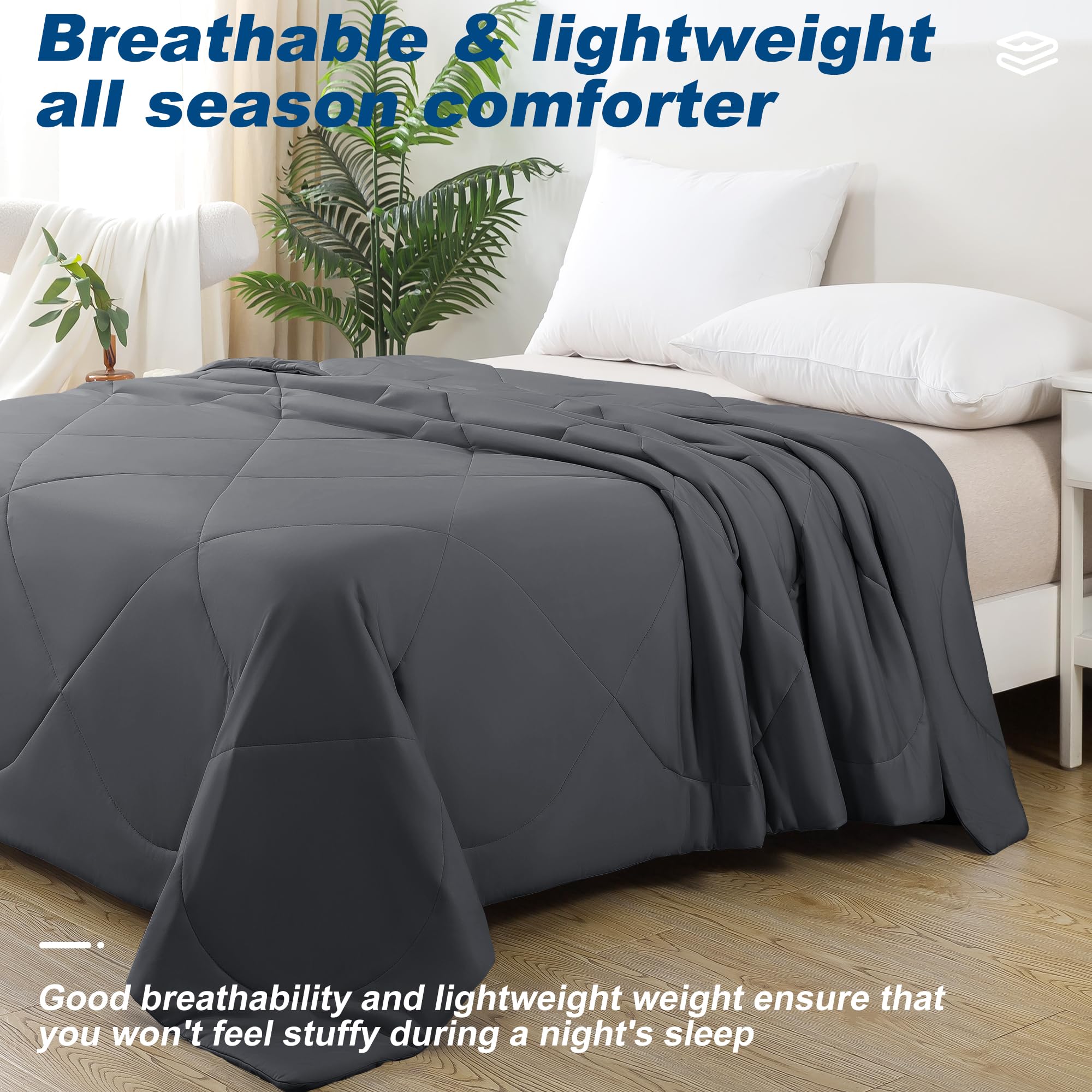 Bedsmile cooling comforter queen travel carry demonstrates portability for hot sleepers.