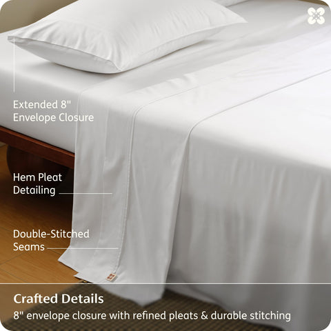Bedsure durable 145 GSM weave close-up emphasizes long-lasting softness.