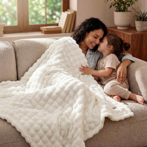 Bedsure 60x80 twin blanket fits sofa or bed for quick layering.
