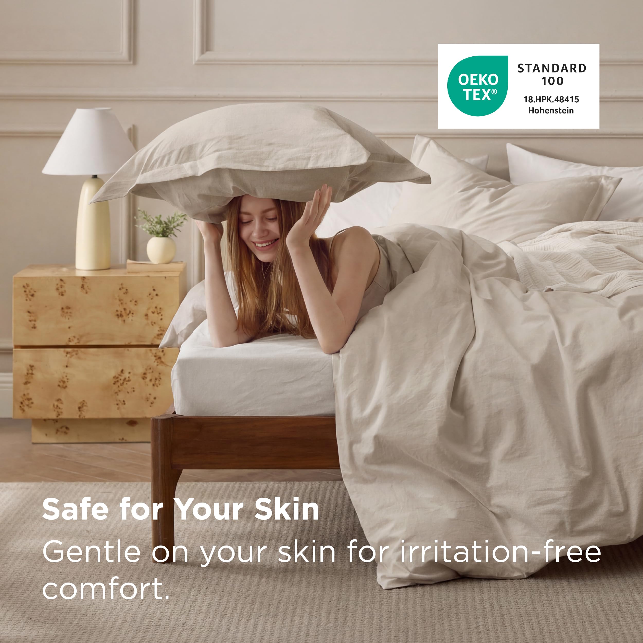 Bedsure duvet cover with 8 corner ties keeps insert secure