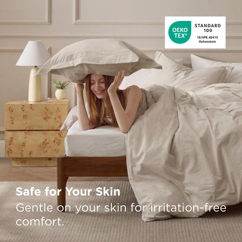 Bedsure duvet cover with 8 corner ties keeps insert secure