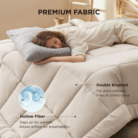 Bedsure eight-tab duvet design demonstrates easy duvet insert compatibility.