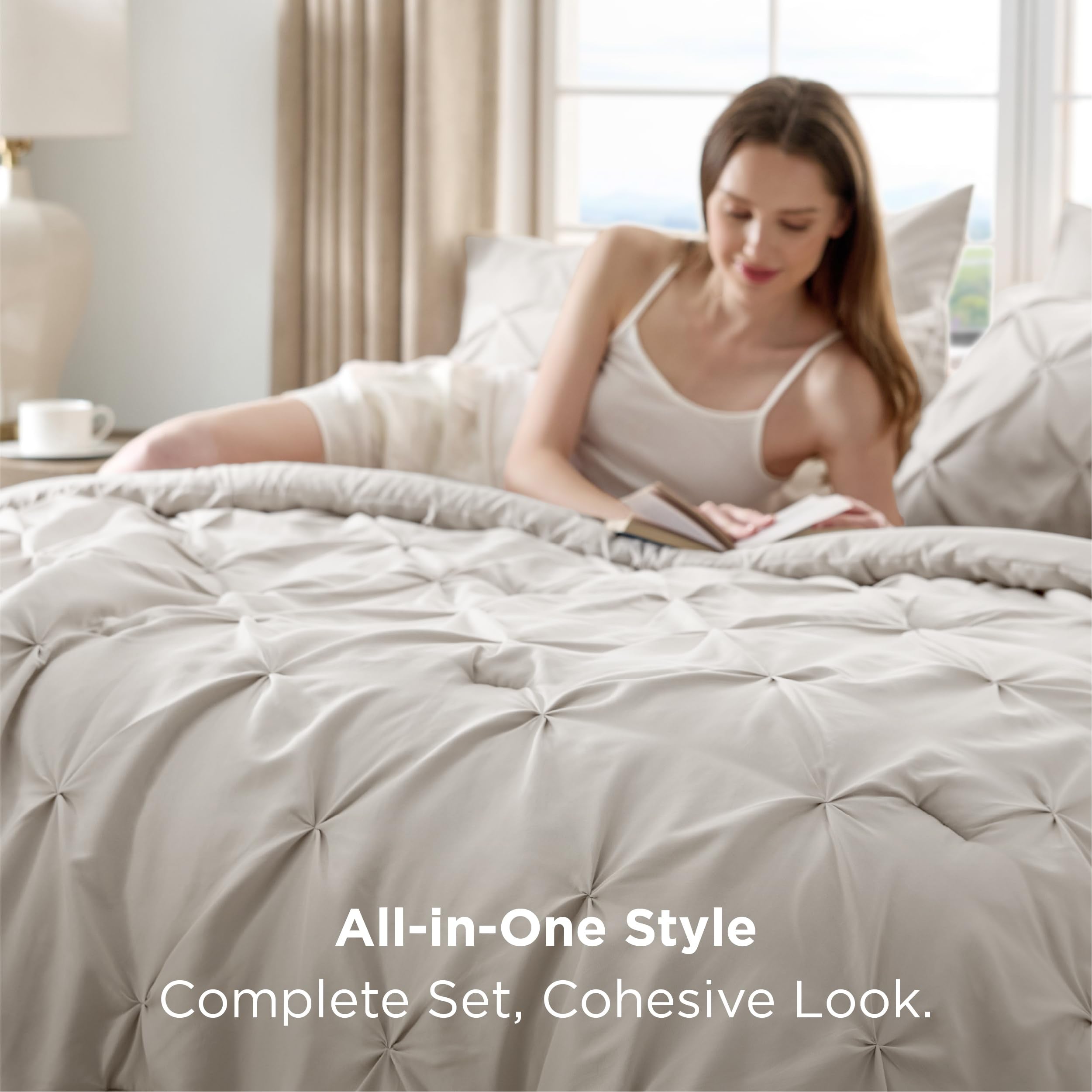 Bedsure all-season bedding set comes with pillowcases and shams for complete bed