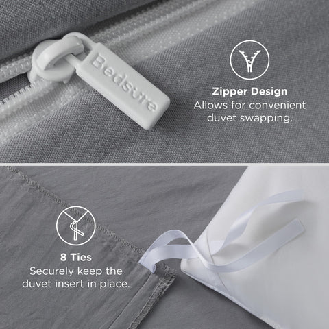 Bedsure all-season lightweight fabric suitable for year-round use