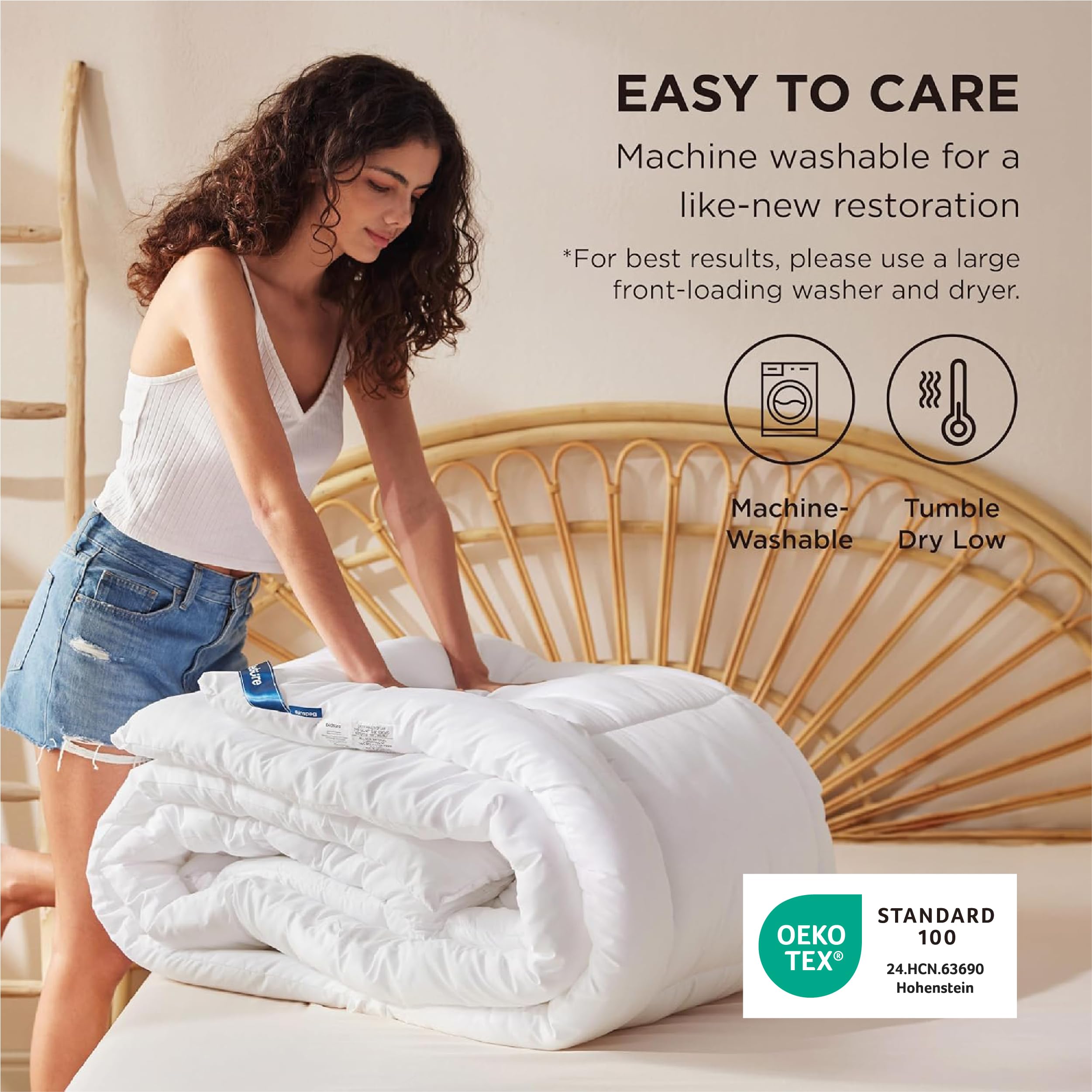 Bedsure all-season warmth and breathability suitable for year-round comfort