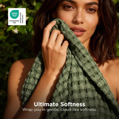 Bedsure bamboo rayon blend close-up highlighting moisture-wicking breathability.