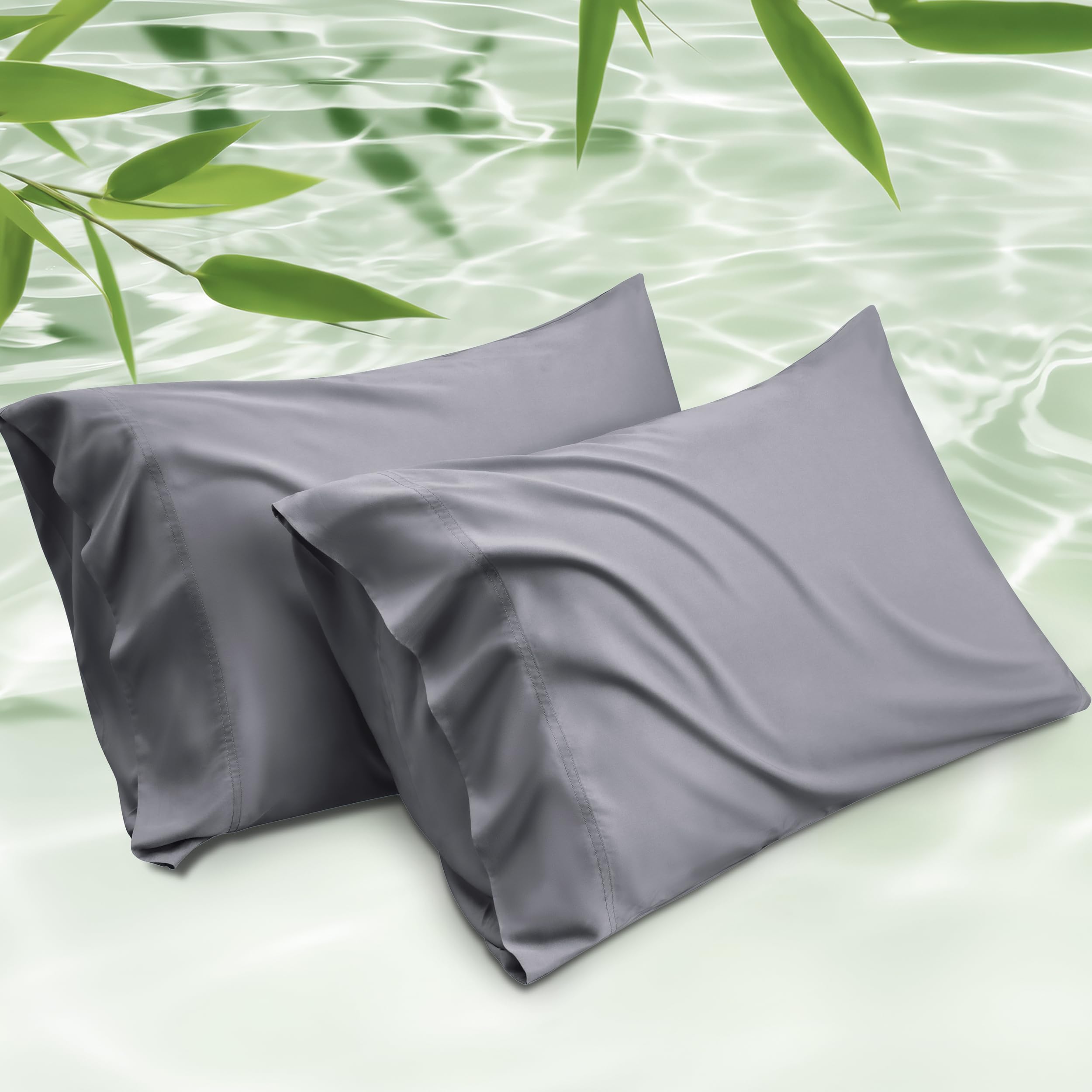 Bedsure bamboo rayon cooling king pillowcase 20x36 keeps you cooler at night