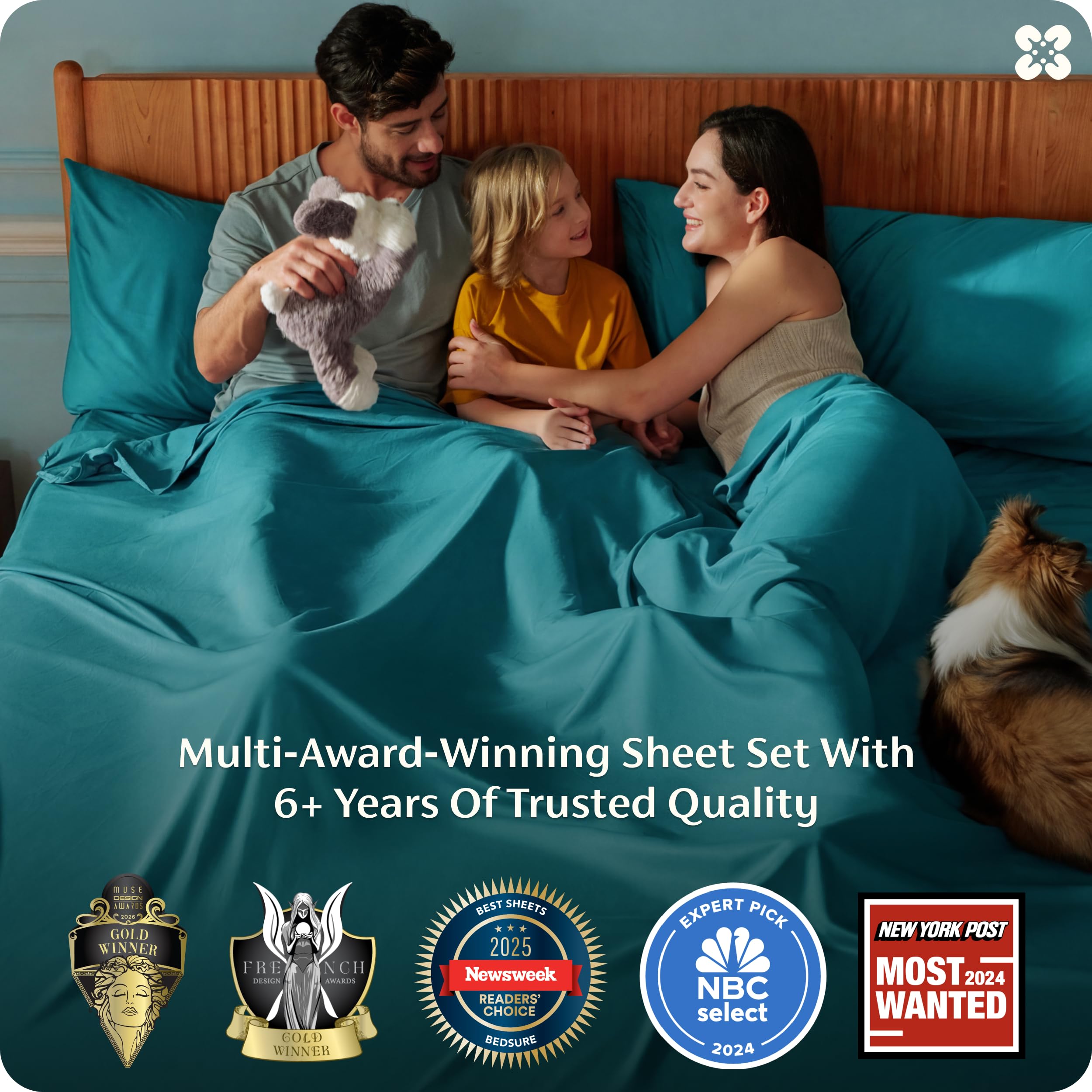Bedsure bamboo rayon sheets offer silky touch and chemical-free sleep surface.