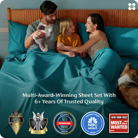 Bedsure bamboo rayon sheets offer silky touch and chemical-free sleep surface.