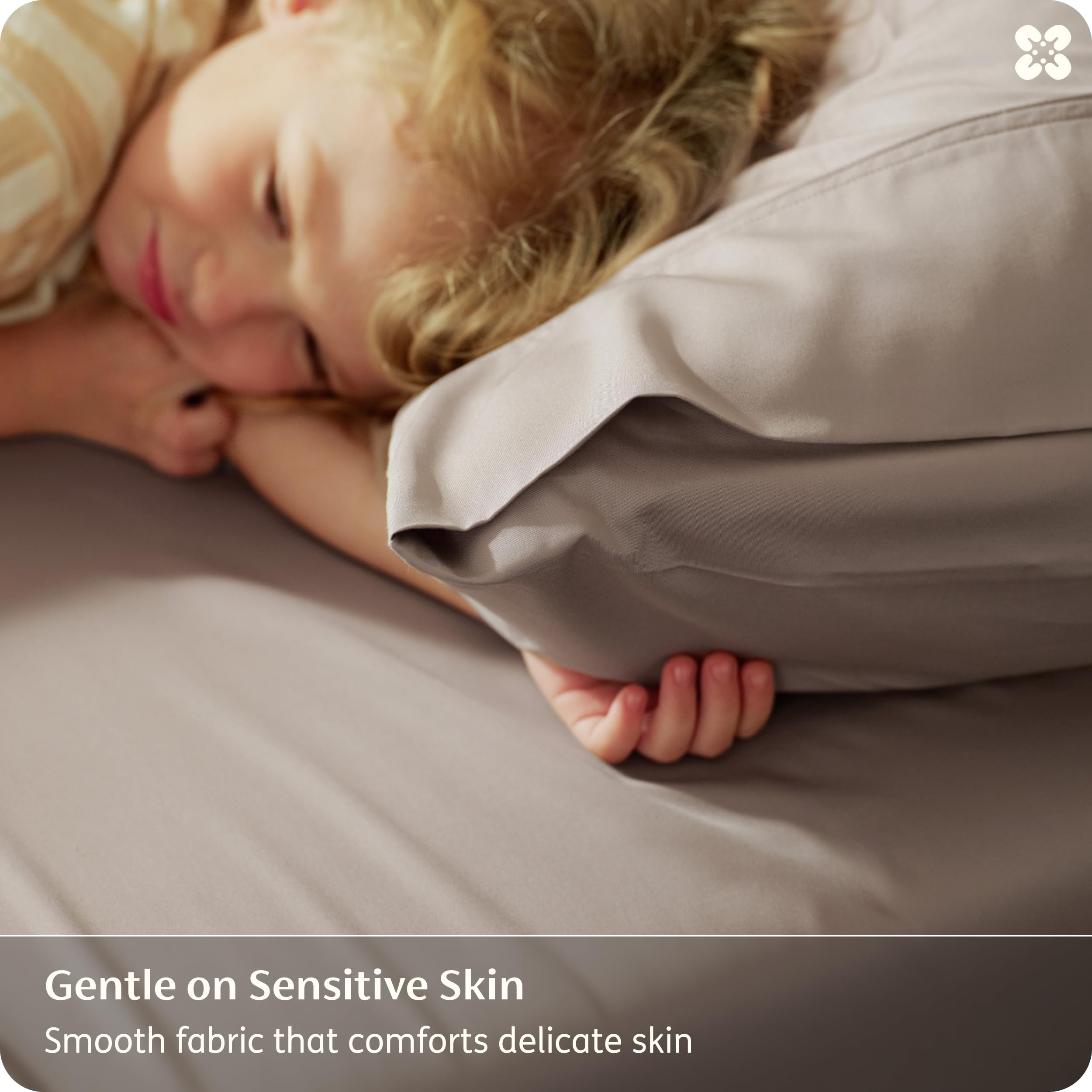 Bedsure bamboo viscose king sheets with 18-inch deep pocket demonstrates secure fit.