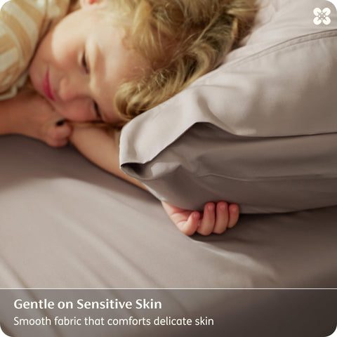 Bedsure bamboo viscose king sheets with 18-inch deep pocket demonstrates secure fit.