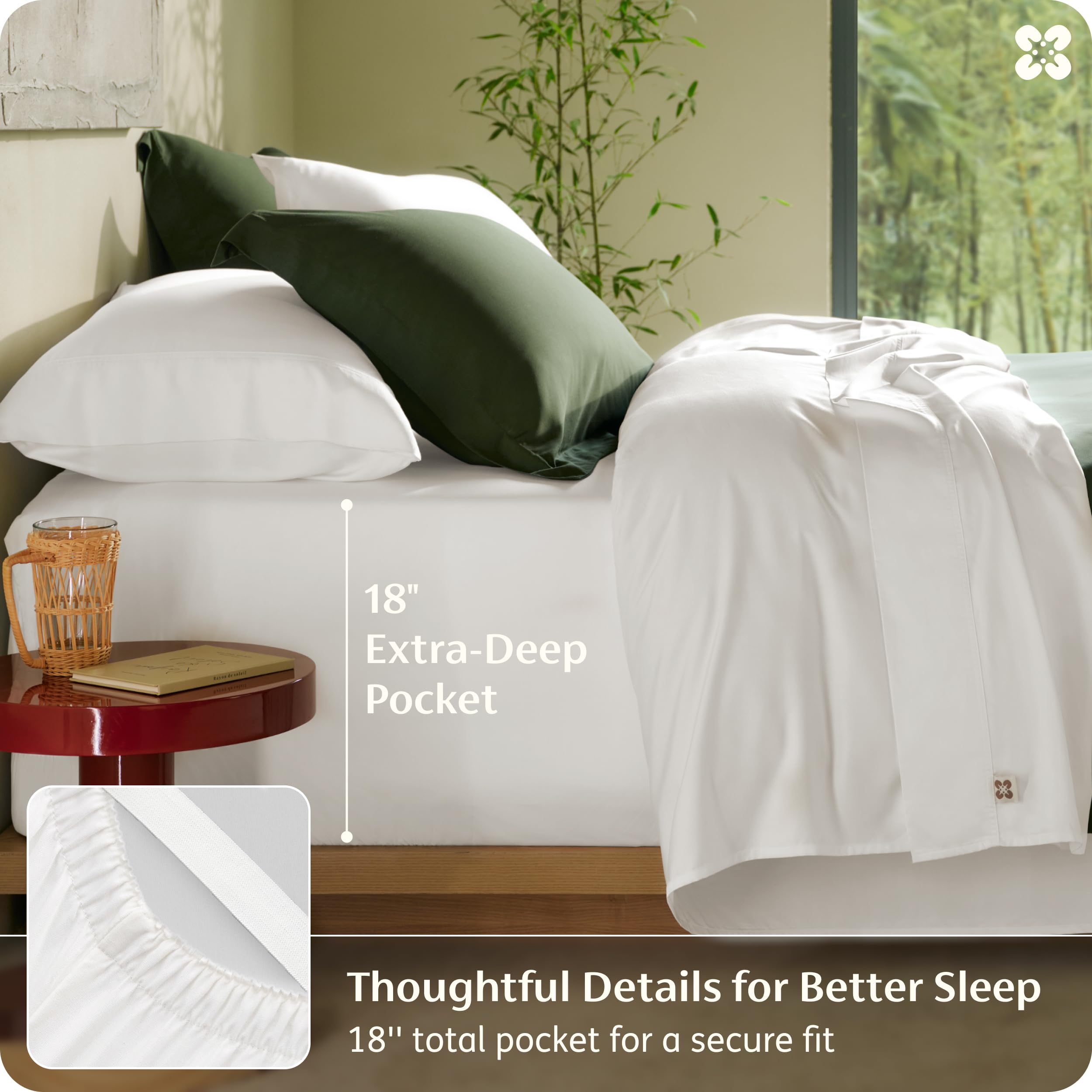 Bedsure pillowcase envelope closures keep pillowcases neatly secured and sheets tidy.