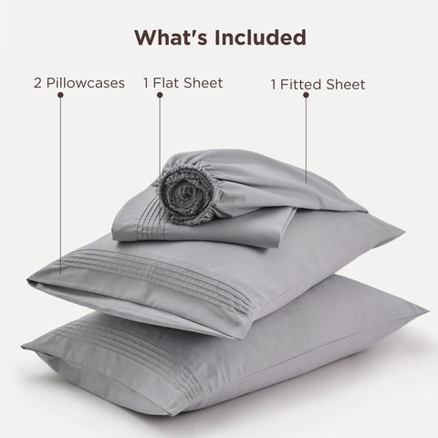 Bedsure bed-ready setup with sheets laid on a modern bed