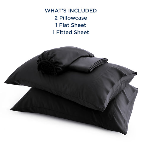Bedsure bedding-black hotel-luxury setup showcases premium bedroom vibe.
