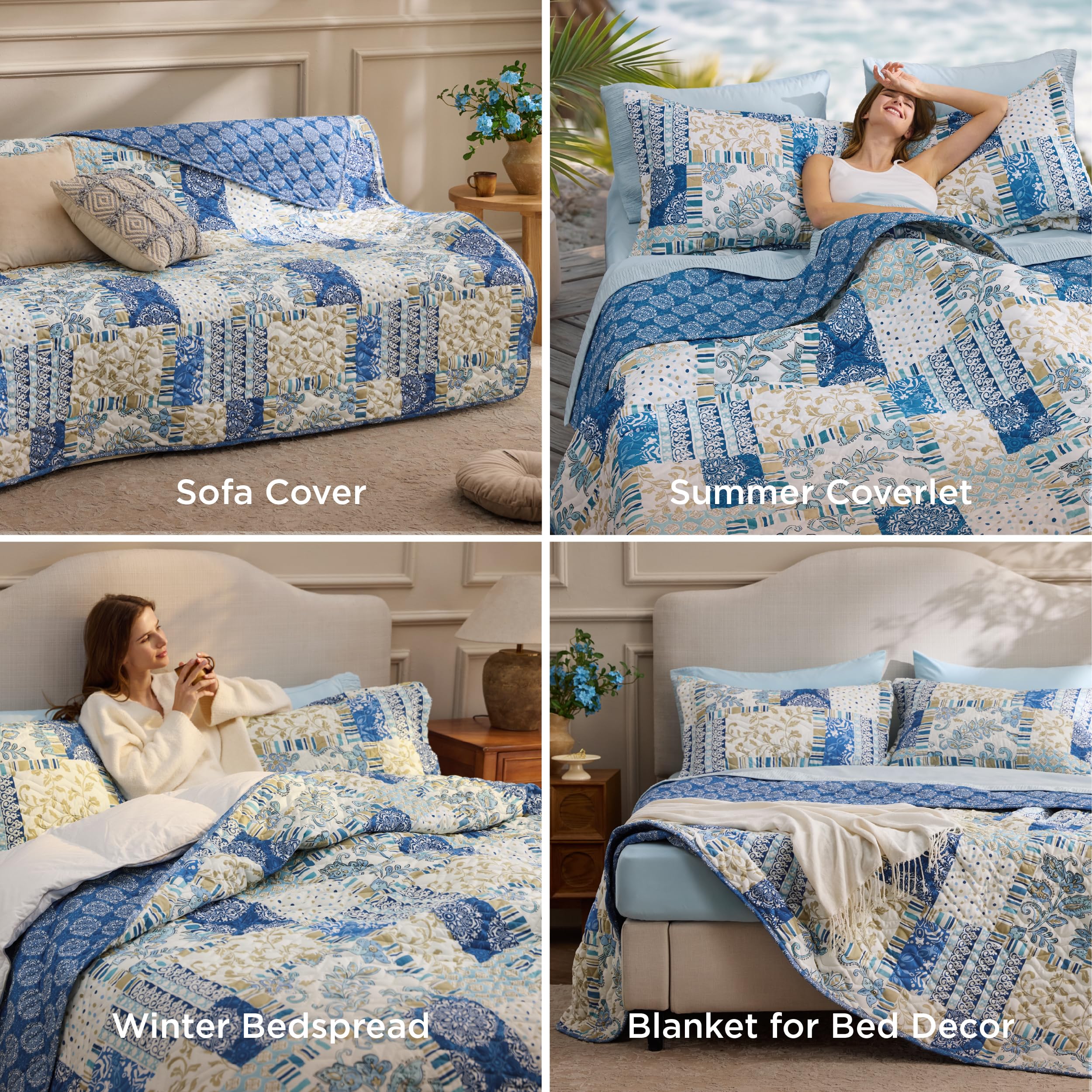 Bedsure all-season bedspread is ideal for summer nights or layered warmth in colder months.