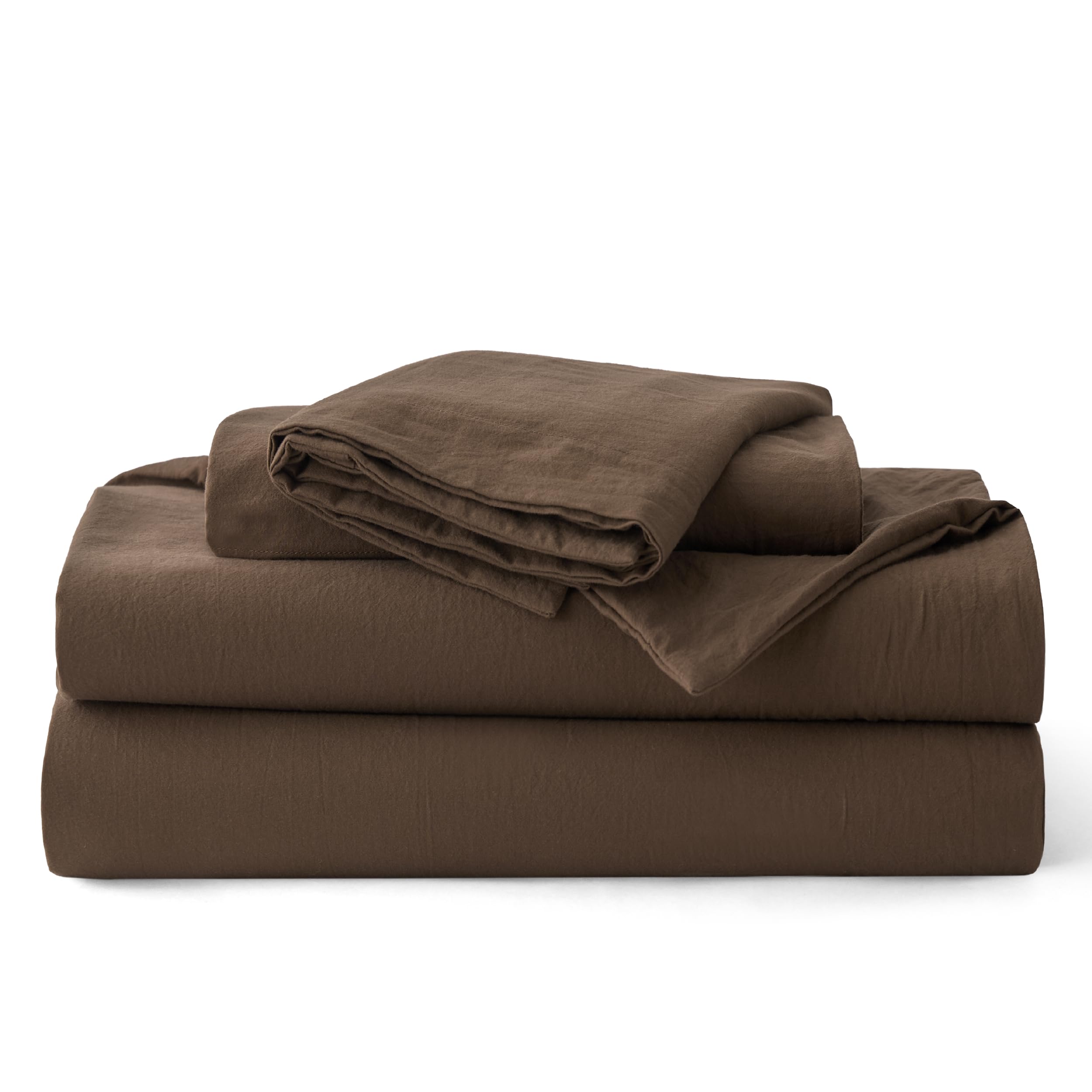 Bedsure brown duvet cover set enhances any bedroom style and decor.