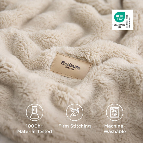 Bedsure bedroom decor blanket elevates style and coziness.