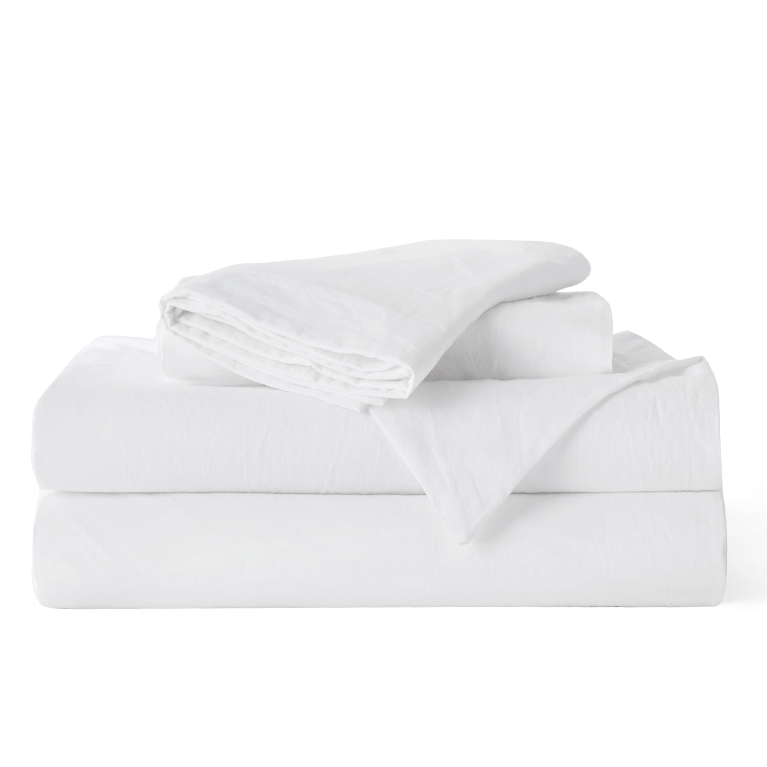 Bedsure minimalist white bedding inspires calm and versatile styling in any room.