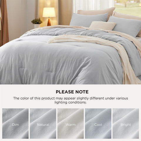 Bedsure bedroom setup with the comforter set creating a calm, inviting vibe.
