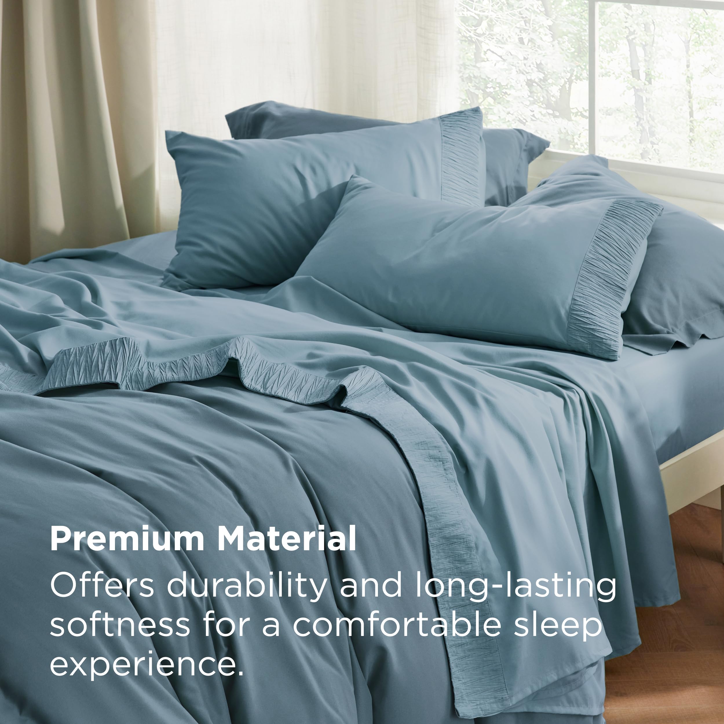 Bedsure breathable microfiber fabric delivers cooling softness for hot sleepers