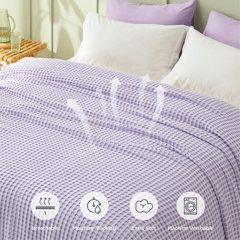Bedsure breathable moisture-wicking blanket ideal for hot sleepers