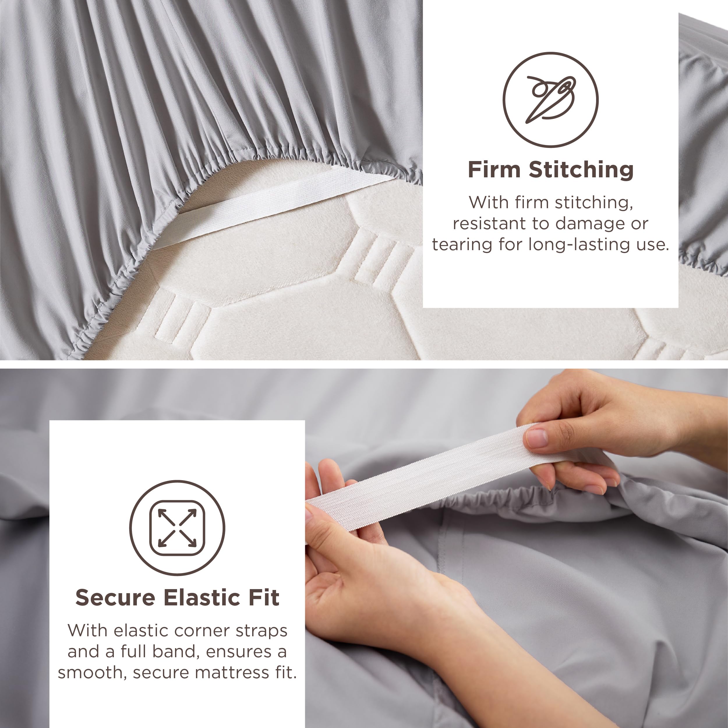 Bedsure brushed soft fabric texture highlighting plush feel