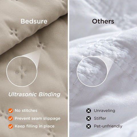 Bedsure California King Bedding Set with two shams elevates bed styling.