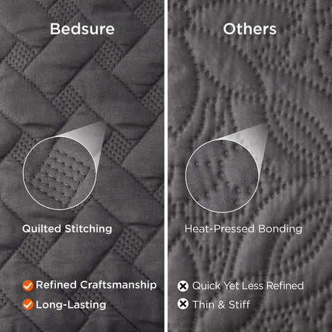 Bedsure California King Quilt packaged with two shams for complete look