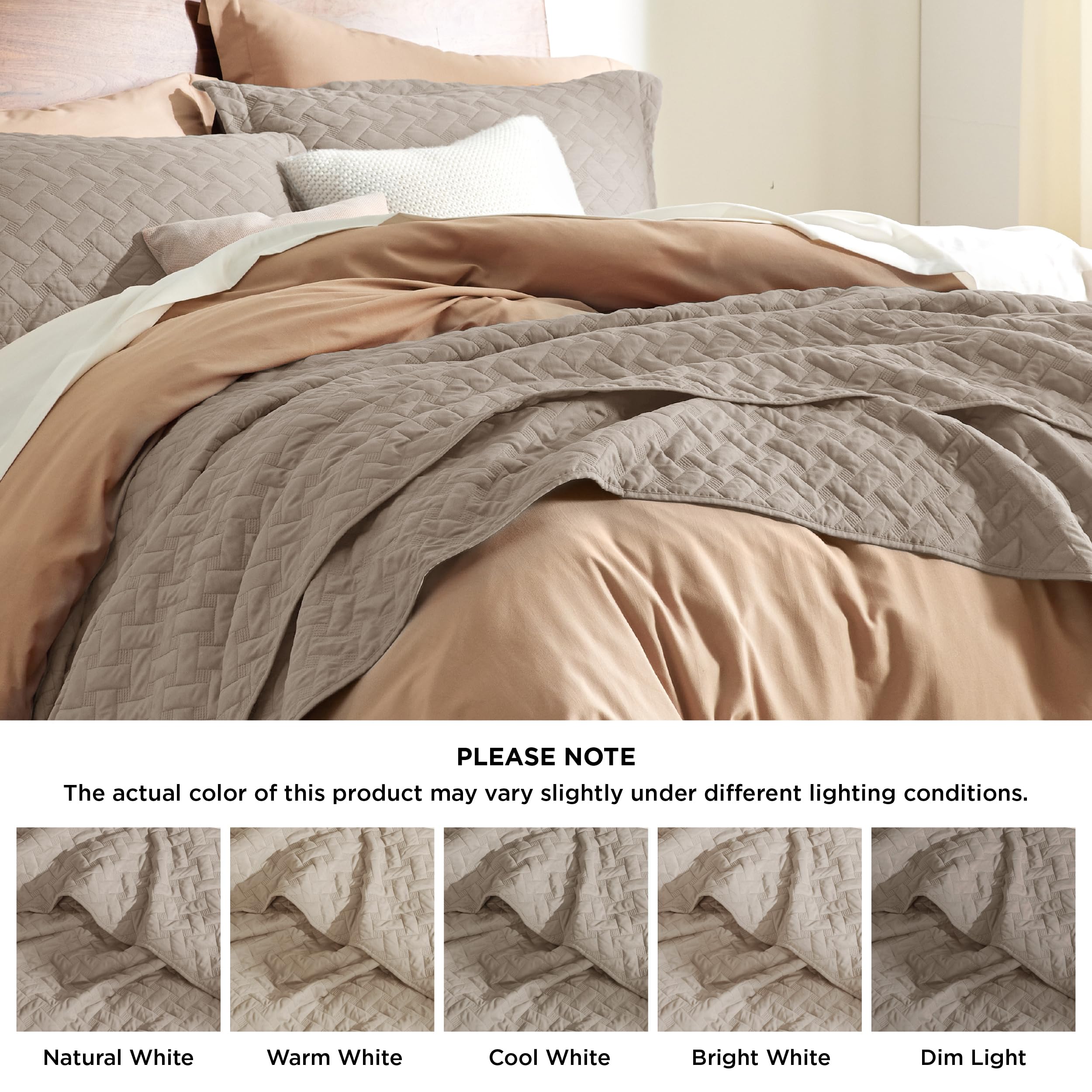 Bedsure pillow shams included for an effortless bed presentation