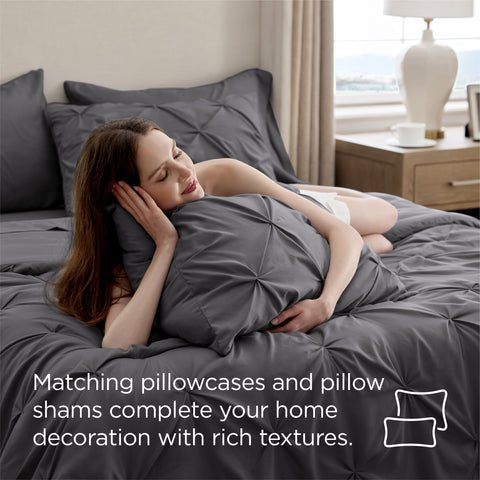 Bedsure color options show sage green and burgundy for seasonal styling.