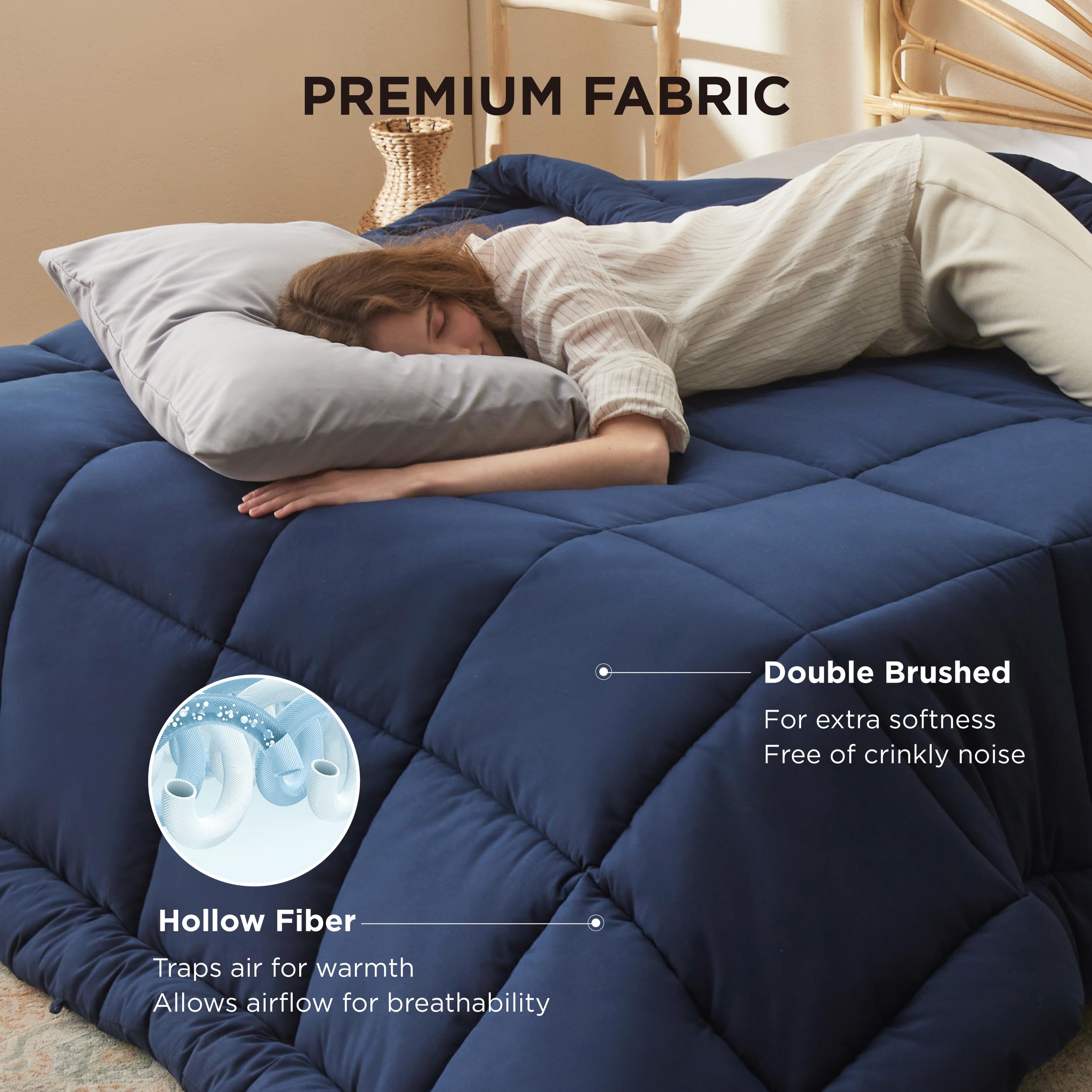 Bedsure all-season duvet insert offers warmth in winter and breathability in summer.