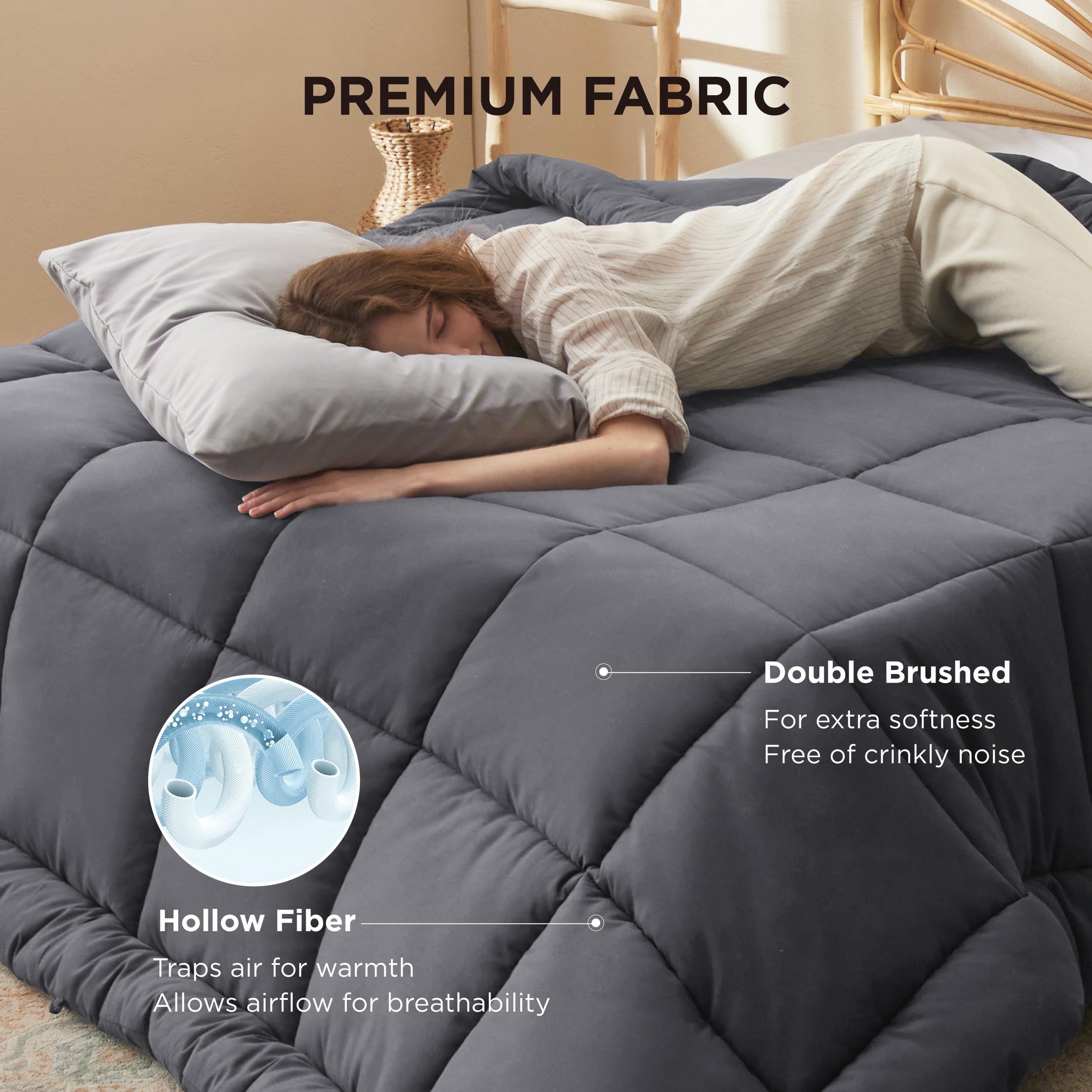 Bedsure all-season warmth feature of the comforter duvet insert