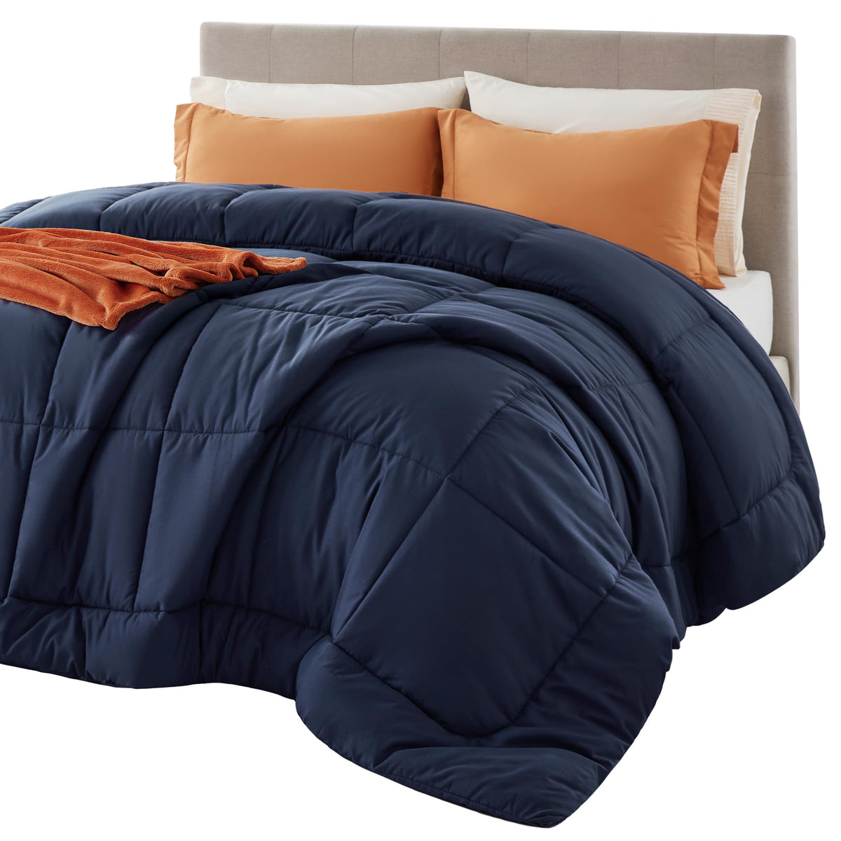 Bedsure comforter duvet insert with box-stitch detail for even warmth and shape retention.