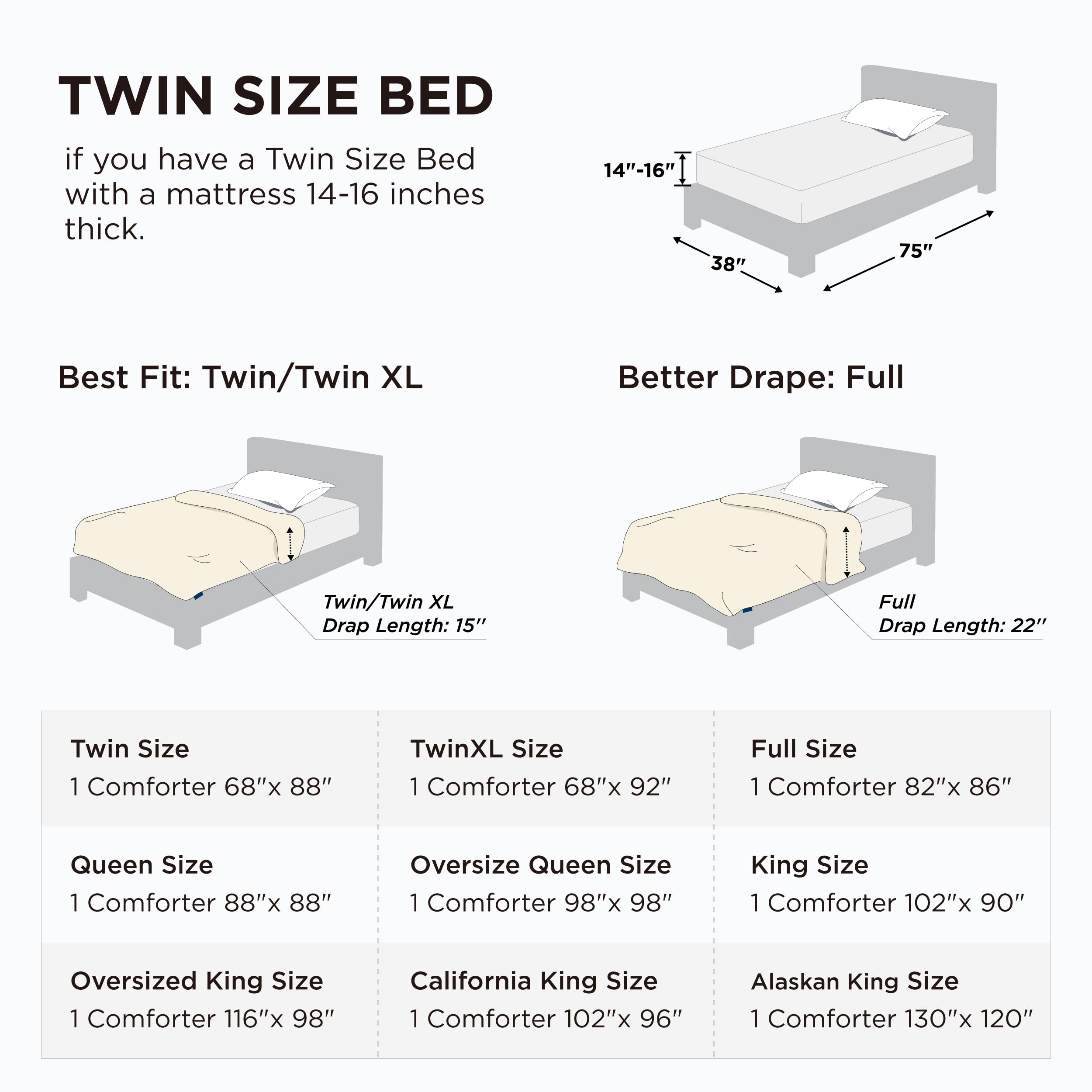 Bedsure king duvet insert providing generous warmth and soft loft