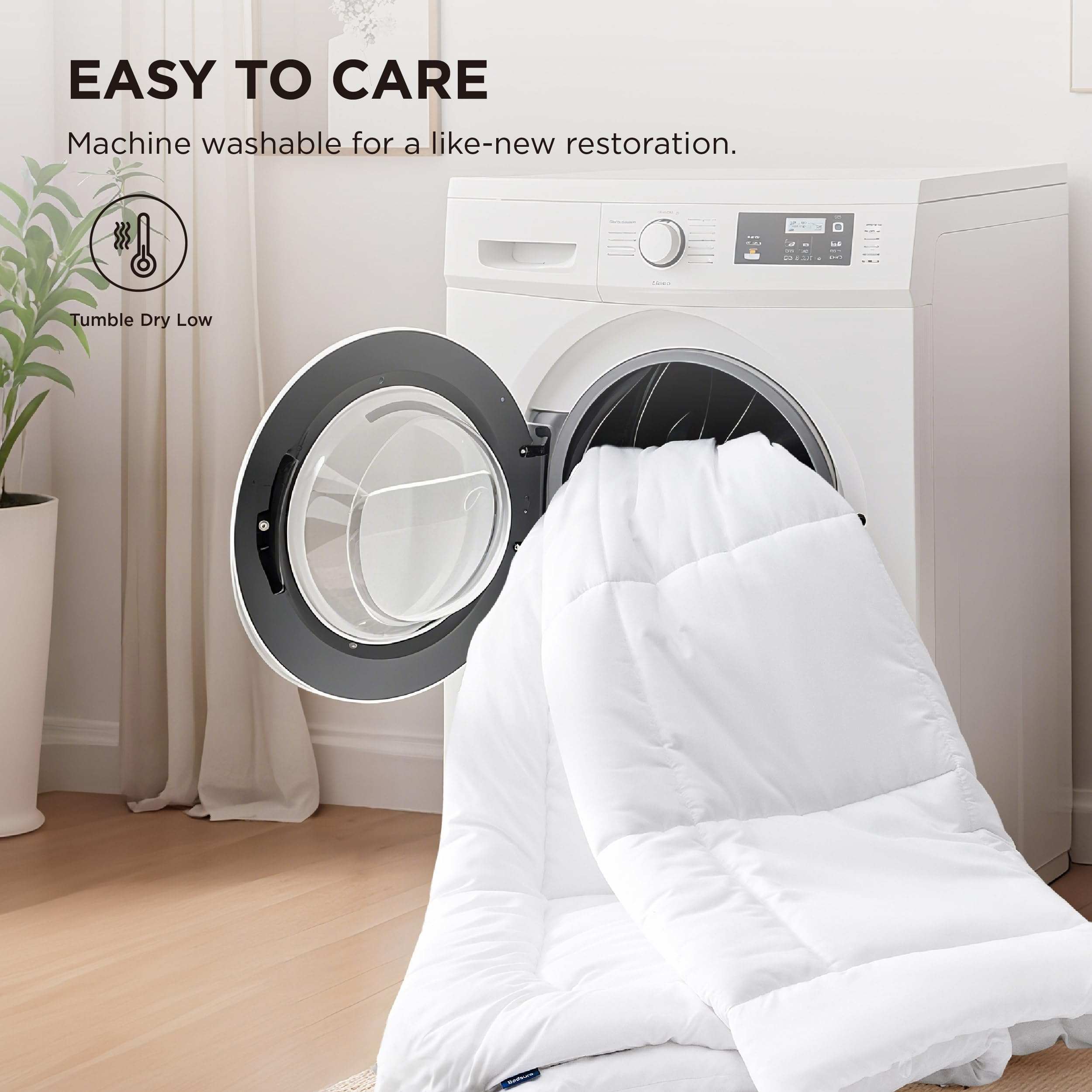 Bedsure oversized queen duvet insert delivering roomy coverage and plush comfort