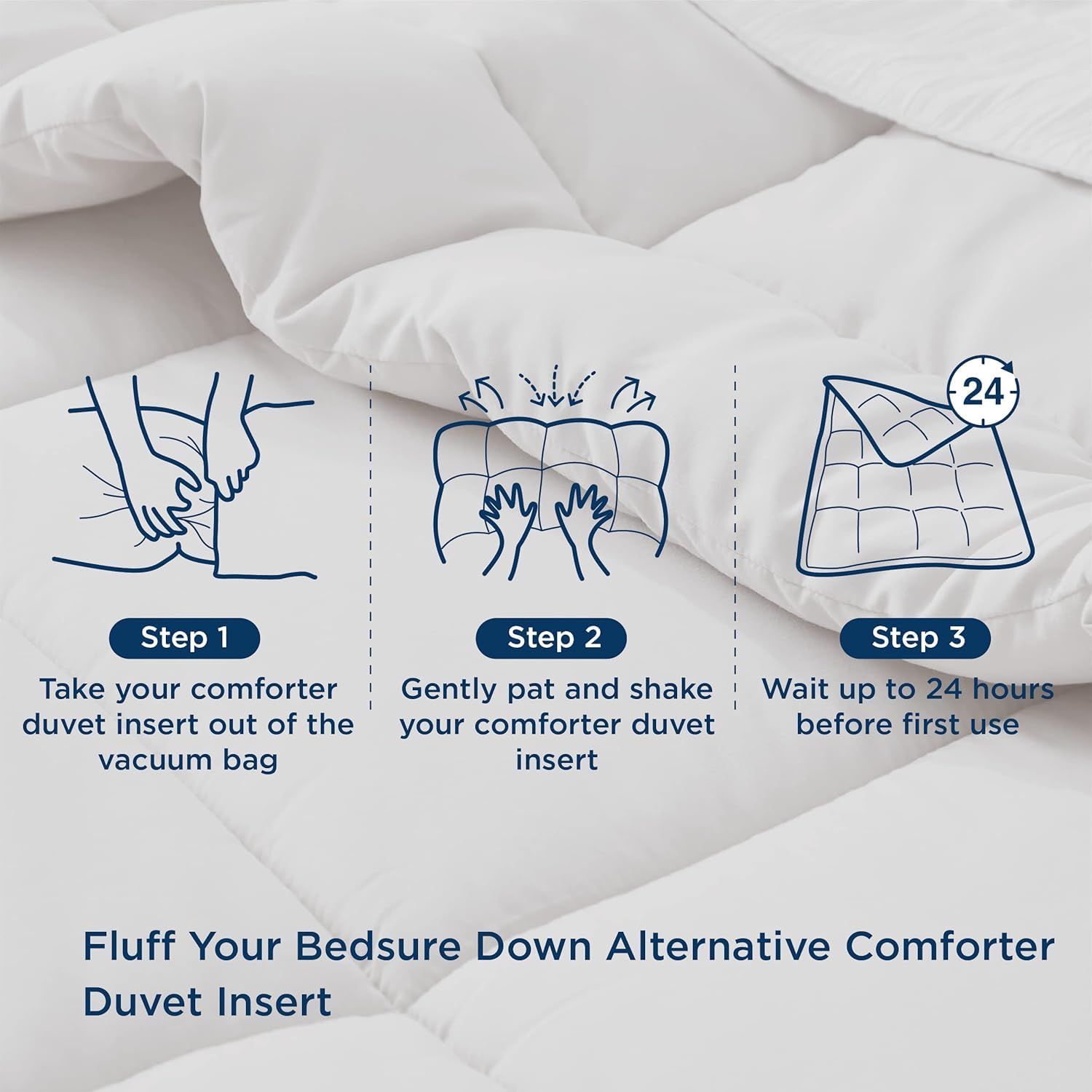 Bedsure premium look and feel for a refreshed bed setup.