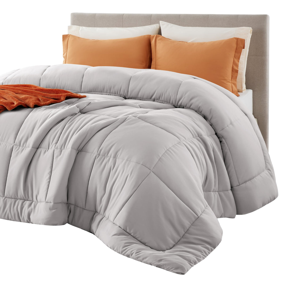 Bedsure comforter duvet insert in queen size with plush GentleSoft fill for cozy warmth.