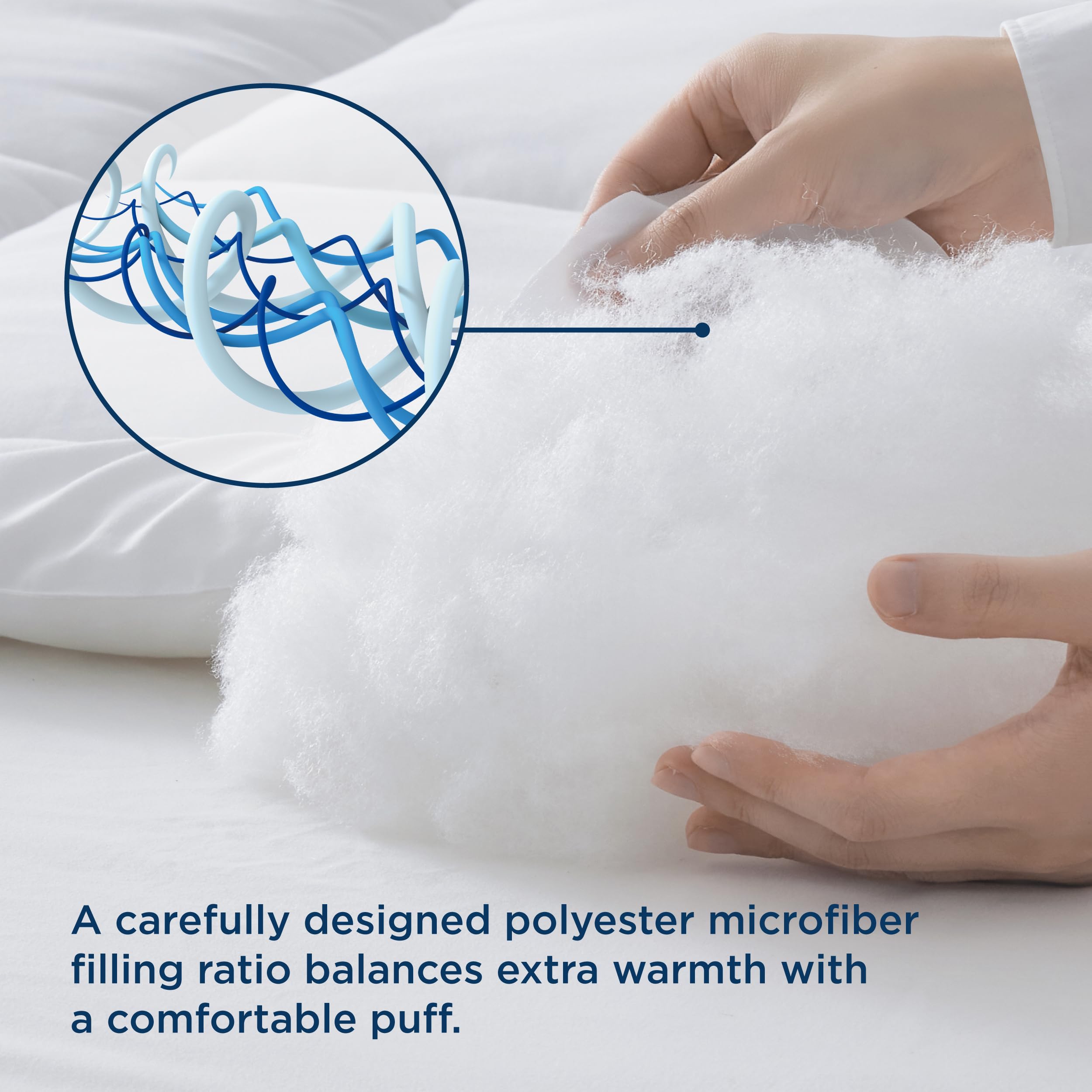 Bedsure eight tabs on each side secure a duvet cover for a neat finish.