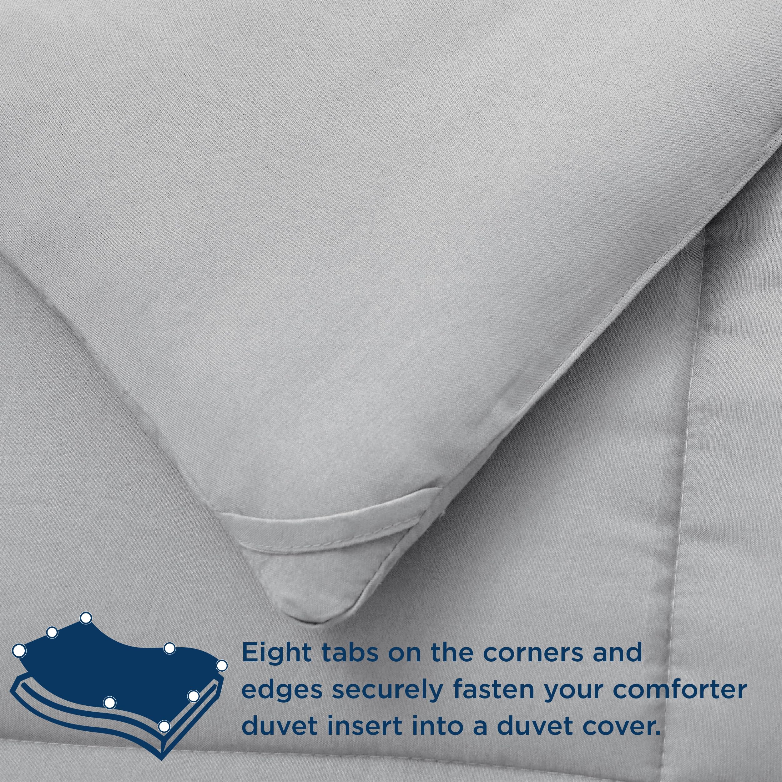 Bedsure duvet insert fluffed after unboxing for loft restoration.