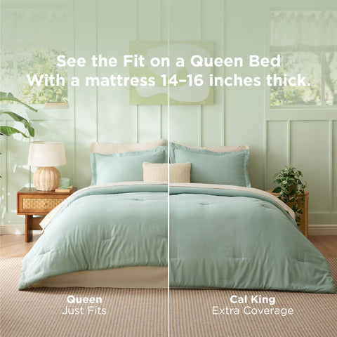 Bedsure contrasting design bedding adds depth to any bedroom