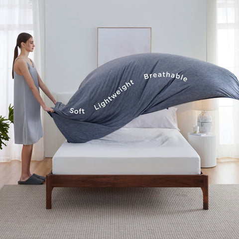 Bedsure cooling blanket in festive gift-ready packaging.