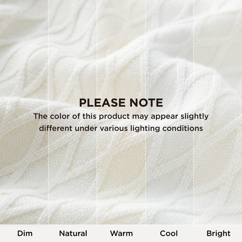 Bedsure cooling blanket by nightstand for cool evenings.